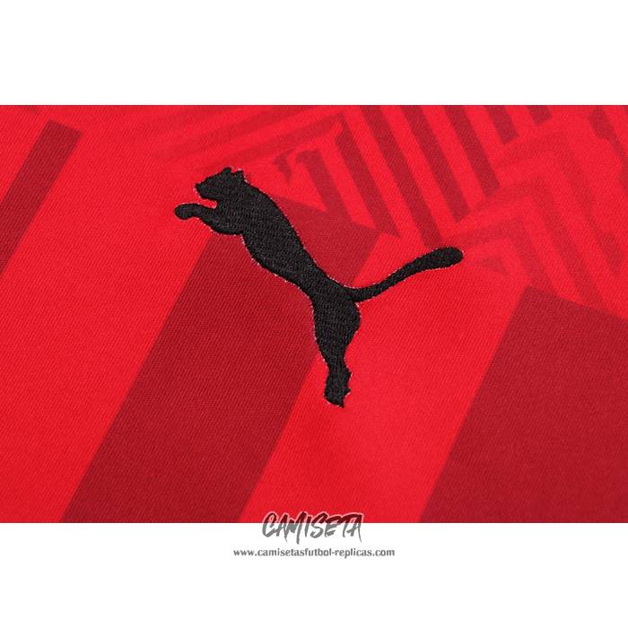 Chandal del AC Milan 2022-2023 Manga Corta Rojo